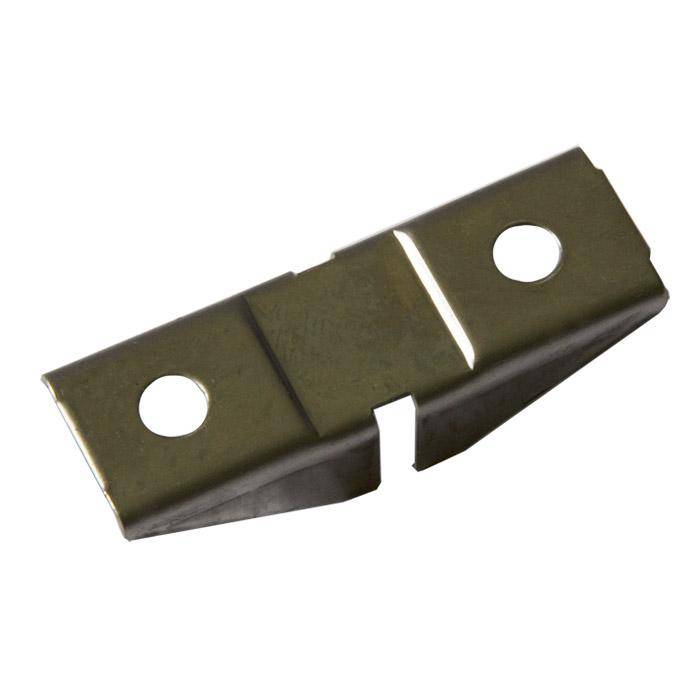 Aufsteckhalter - für Holz- und Glasböden - zweiseitig - 45 x 15 x 3,3 mm - VE 120 Stück - Preis per VE