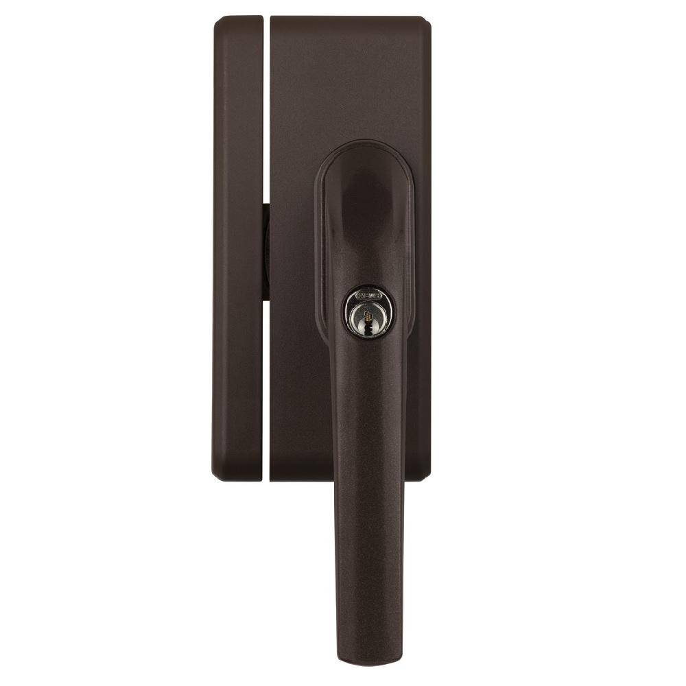 Fenstergriff-Schloss - Modell FO400 B AL0125 - mit Alarm - für nach innen öffnende Fenster - Farbe braun - Schließung AL0125