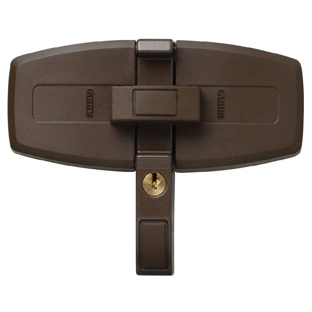 Fenster Zusatzschloss - Modell DFS95 B AL0145 - für nach innen öffnende Doppelflügel-Fenster - Farbe braun - Schließung AL0145 - SL 10