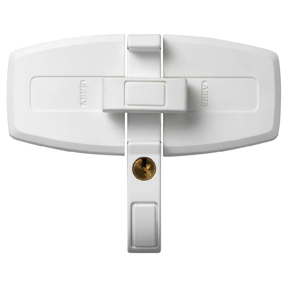 Fenster Zusatzschloss - Modell DFS95 W AL0145 - für nach innen öffnende Doppelflügel-Fenster - Farbe weiß - Schließung AL0145 - SL 10
