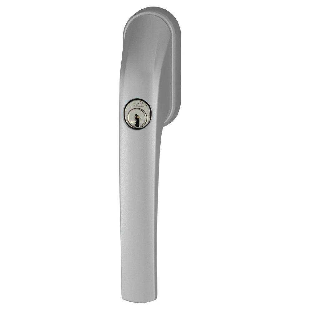 Abschließbarer Fenstergriff - Modell FG300 B AL0089 - als Kindersicherung geeignet - Farbe silber - Schließung AL0089 - SL 5