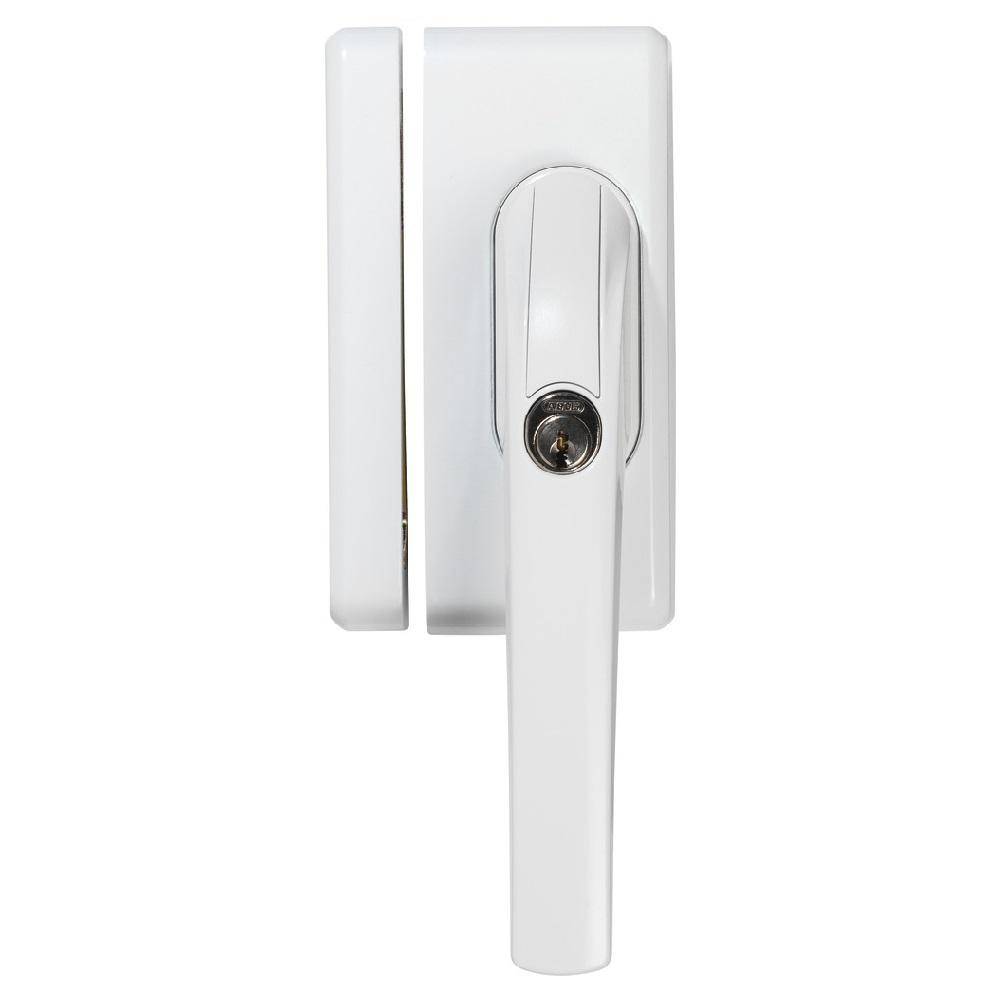 Fenstergriff-Schloss - Modell FO400N AAL0006 - Dornmaßverstellung 30 bis 37 mm - Farbe Weiß - Schließung AAL0006