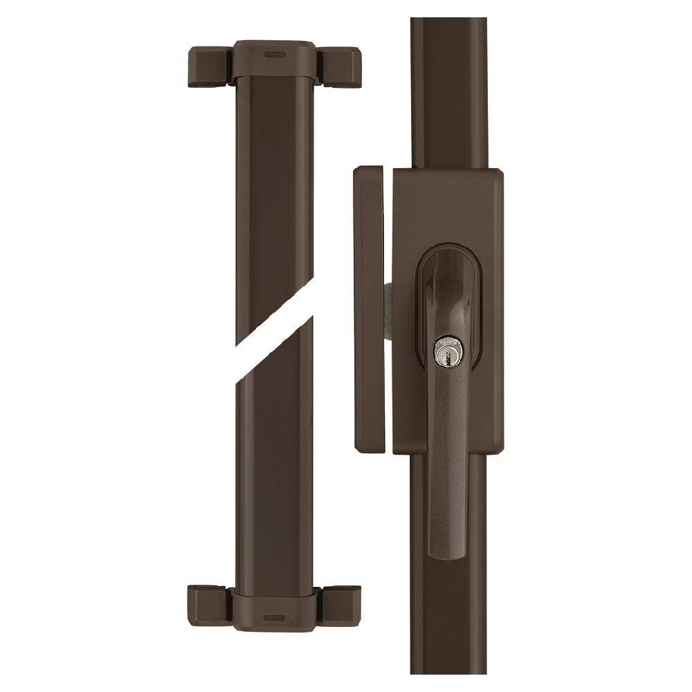 Fenster-Stangenschloss - Modell FOS650 B AAL0006 - für nach innen öffnende Fenster - Farbe braun - Schließung AAL0006 - Preis per Stück