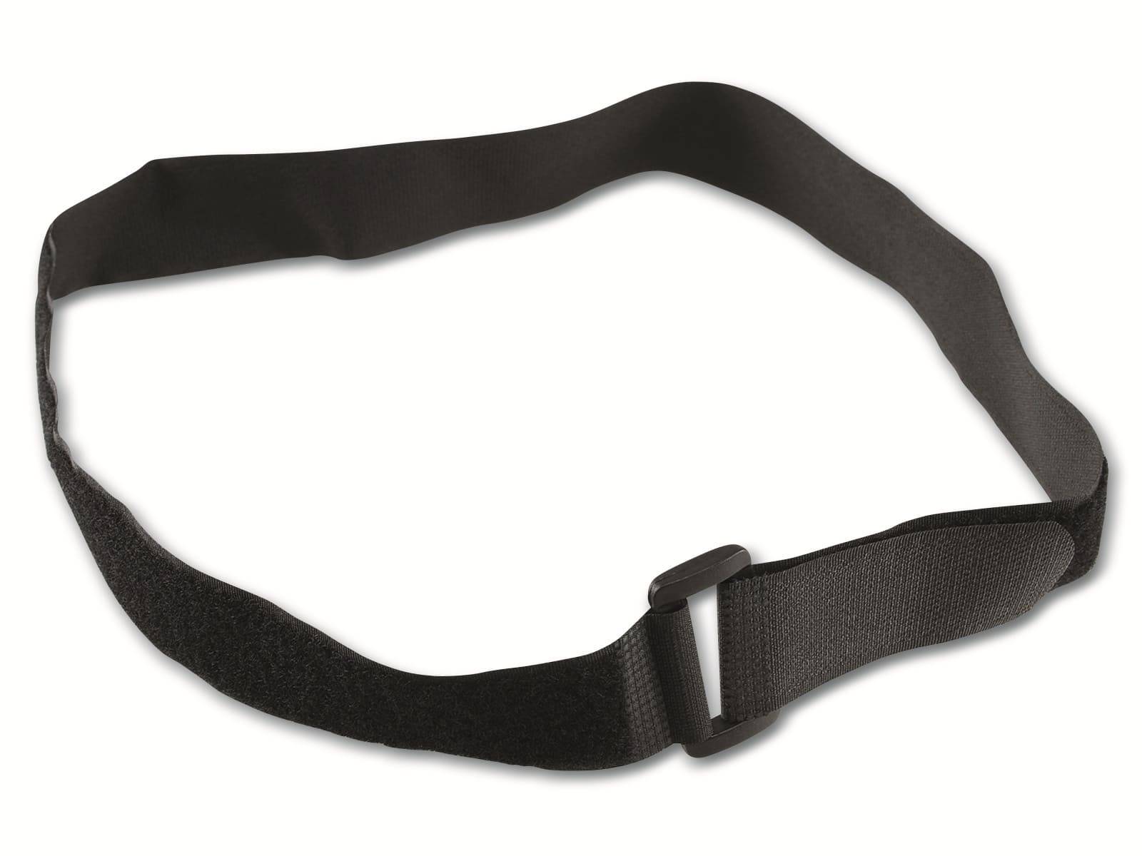 CHILITEC Klettband-Set mit Öse, 80x3 cm, schwarz, 5 Stück