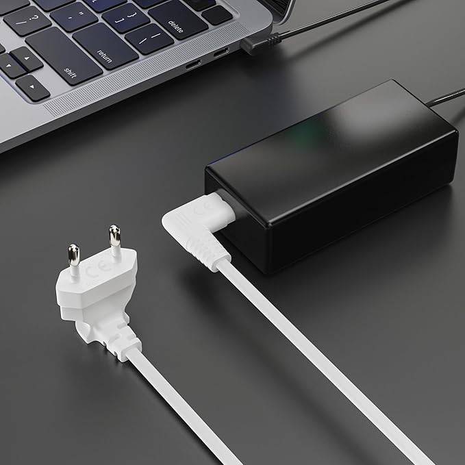 SONERO Netzkabel X-ESW-C7W-010W, Eurostecker, 90°, weiß, 1m