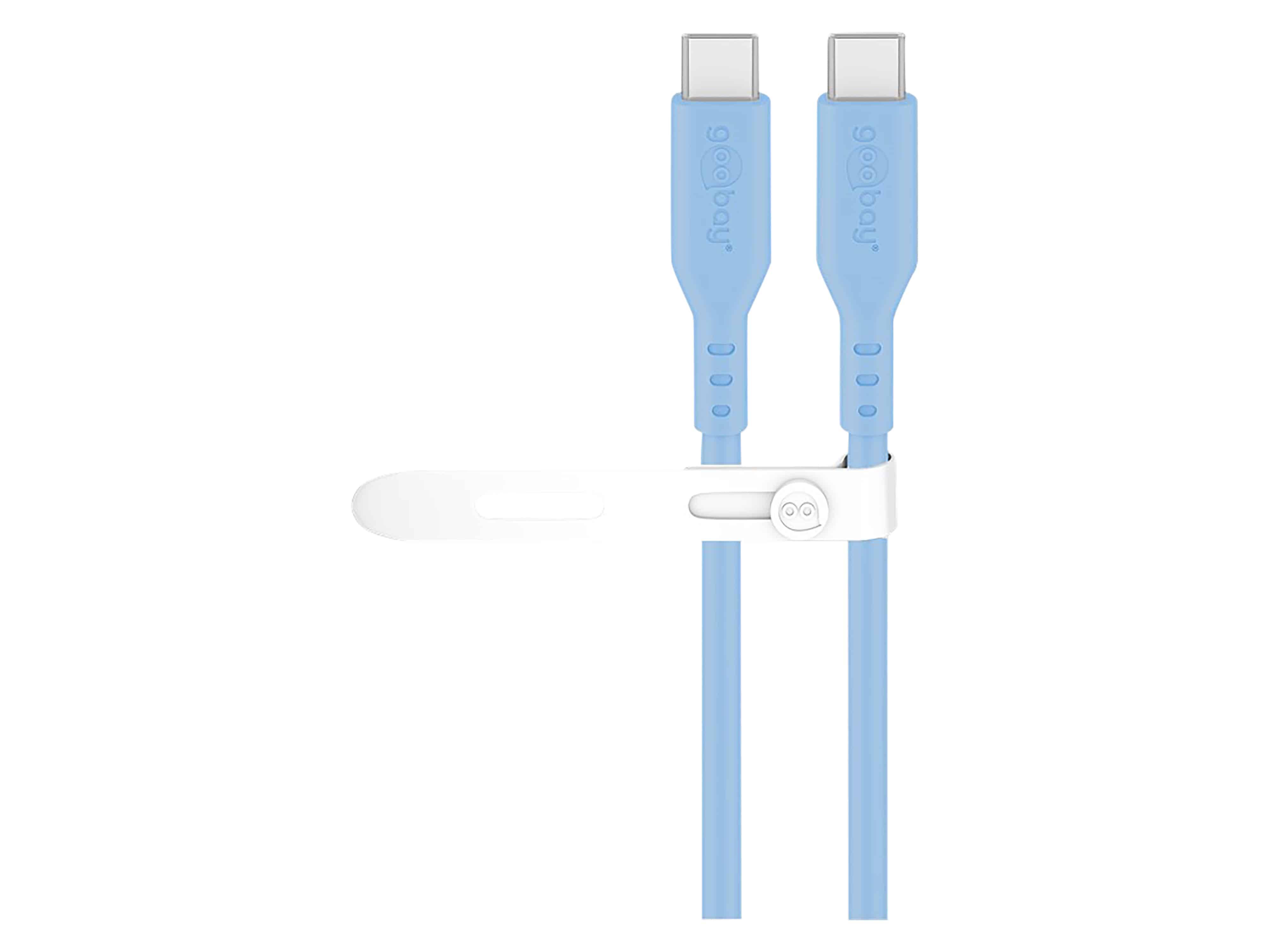 GOOBAY USB-C Kabel 77741 Silikon 1,5m blau