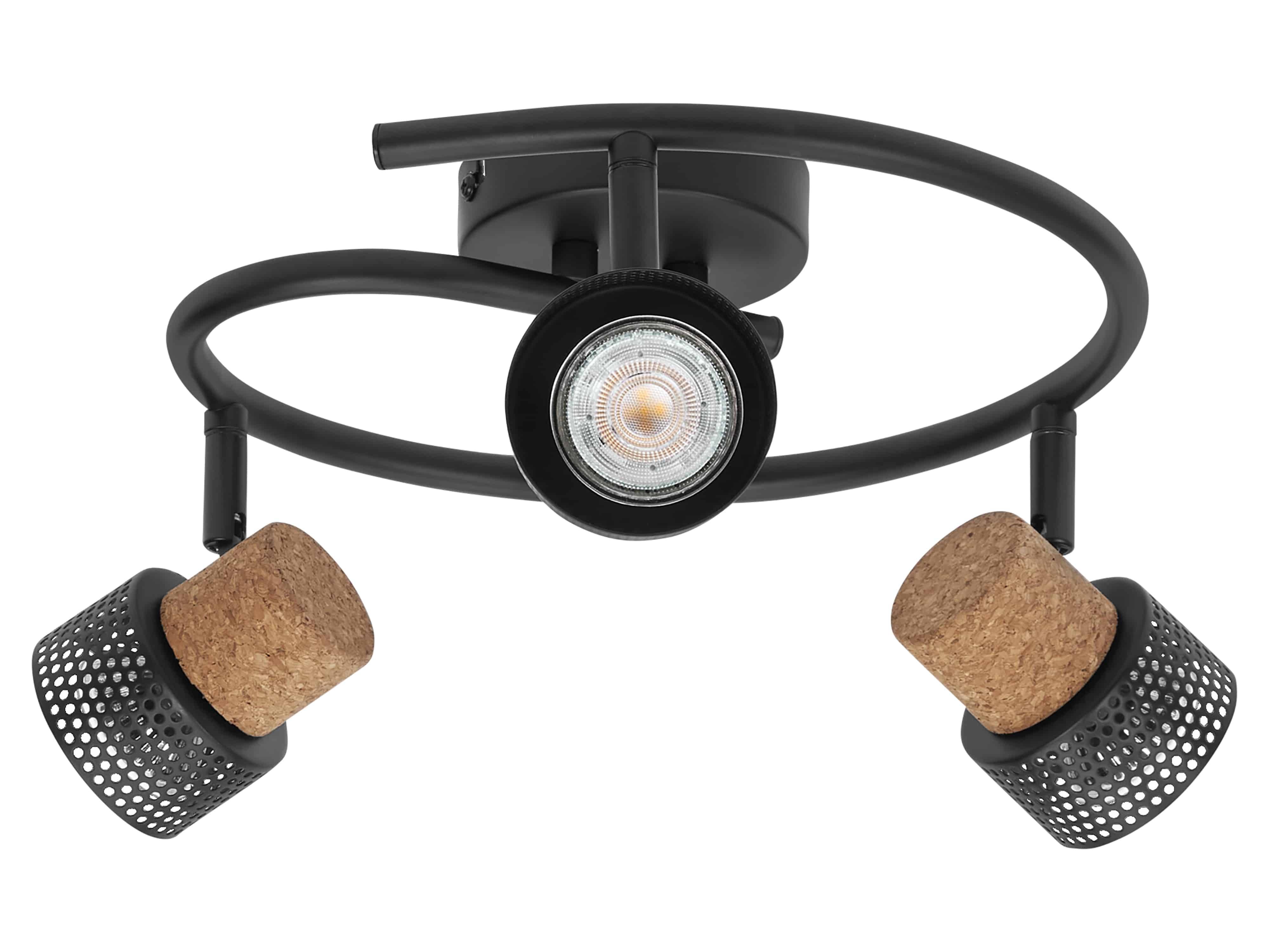 OSRAM LED-Deckenleuchte, GU10, 10,2 W, 690 lm, 2700 K, 3-Spot-Leuchte, dimmbar