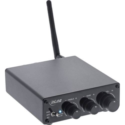 InLine® Bluetooth 5.3 Audio Receiver mit 96 Watt Verstärker Eingabe / Ausgabe Bluetooth, DAC und