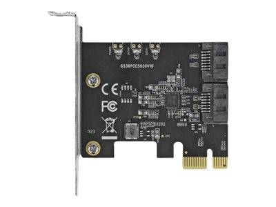 DELOCK 2Port SATA PCI Express Karte Low Profile Formfaktor Multimedia-Technik Kabel
