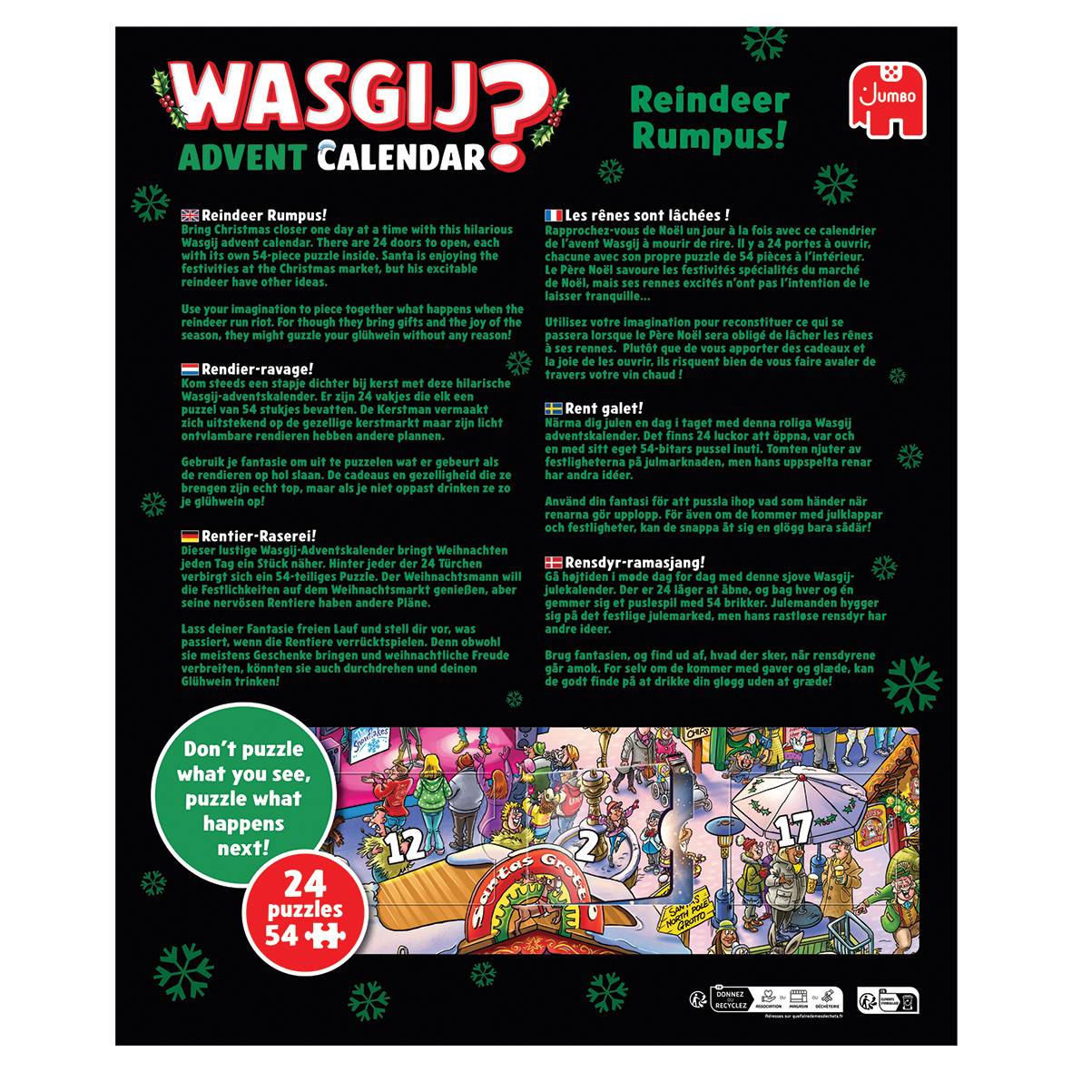 Wasgij Adventskalender Rentier-Raserei!