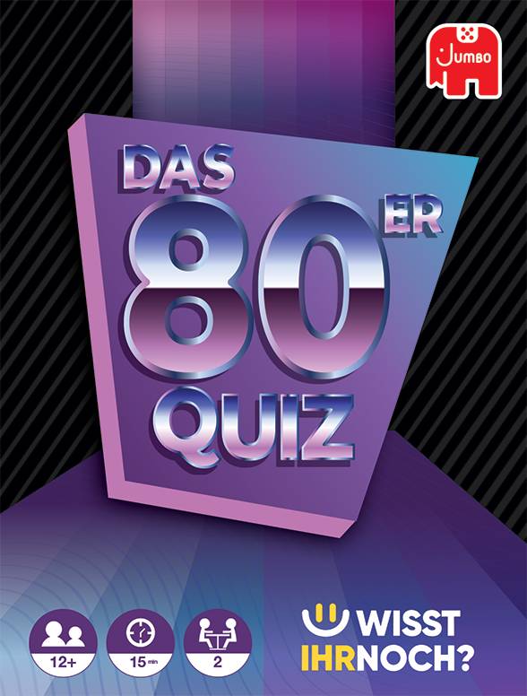 Jumbo Spiele 1110100512, Das 80er Quiz, Kartenspiel, Deutsche Ausgabe