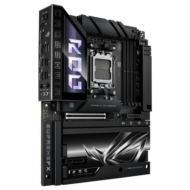 ASUS ROG CROSSHAIR X870E HERO BTF - Motherboard - ATX - Socket AM5 - AMD X870E Chipsatz - USB4, USB 3.2 Gen 2, USB-C 3.2 Gen2, USB 3.2 Gen 1, USB-C