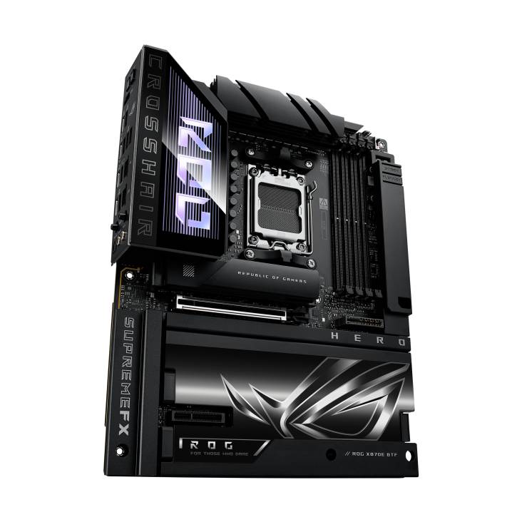 ASUS ROG CROSSHAIR X870E HERO BTF - Motherboard - ATX - Socket AM5 - AMD X870E Chipsatz - USB4, USB 3.2 Gen 2, USB-C 3.2 Gen2, USB 3.2 Gen 1, USB-C