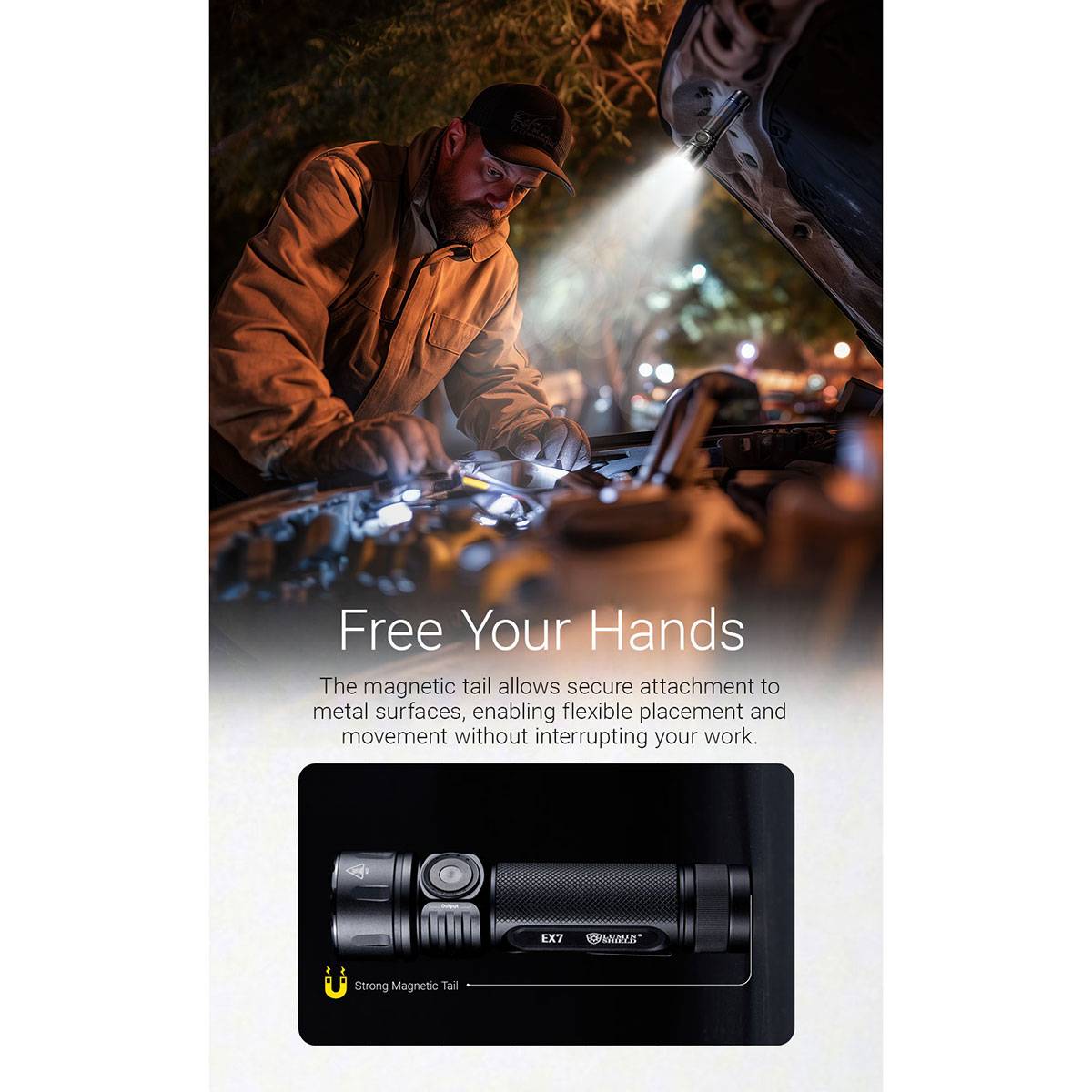 Nitecore EX7 LED-Taschenlampe 6000 Lumen - Schwarz
