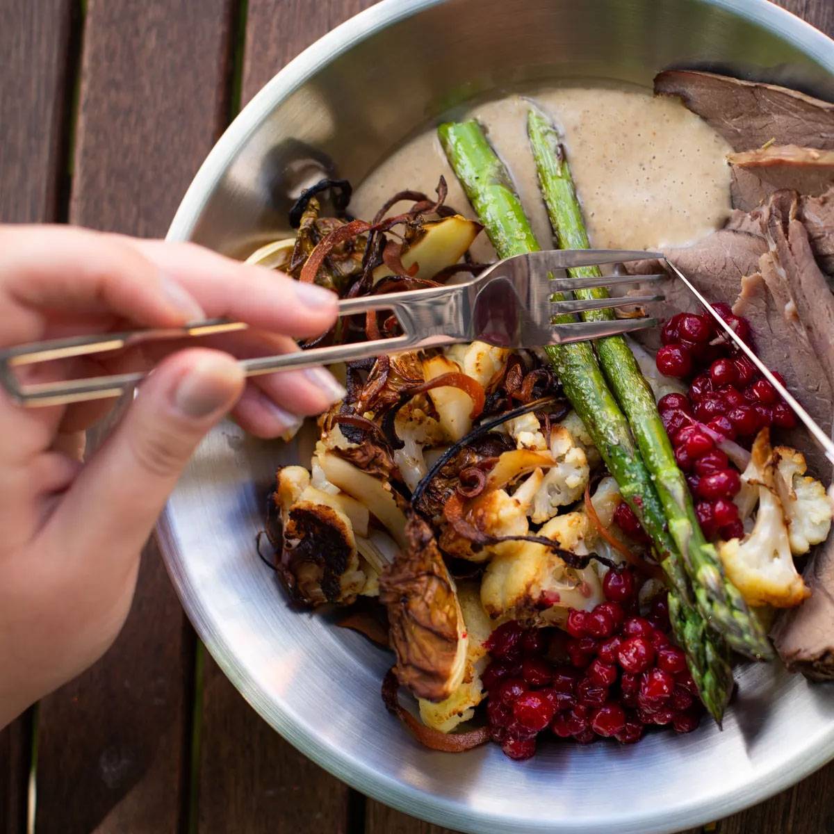 Primus Leisure Cutlery Set Campingbesteck - Salmon Pink