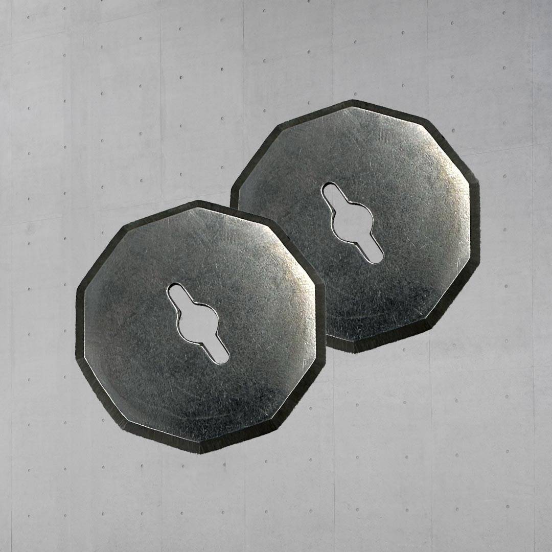Hammersmith SharpSpin - 2er Pack Ersatzklingen für elektrische Schere - Rundklingen Set für Universalschneider - präzises Schneiden von Karton, Sto