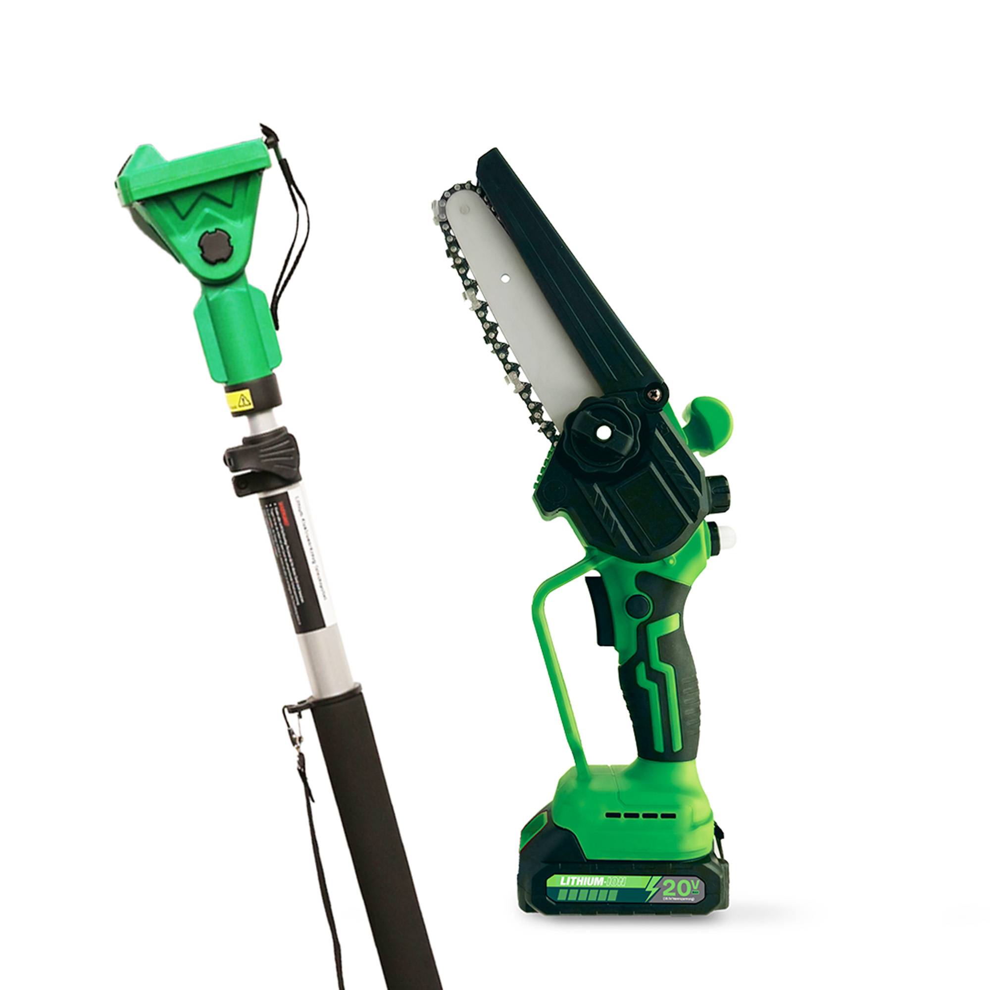 Hammersmith PocketSaw Pro inkl. Teleskopstiel - Das Original aus dem TV - Akku-Mini-Kettensäge - Handkettensäge - wechselbare Sägekette