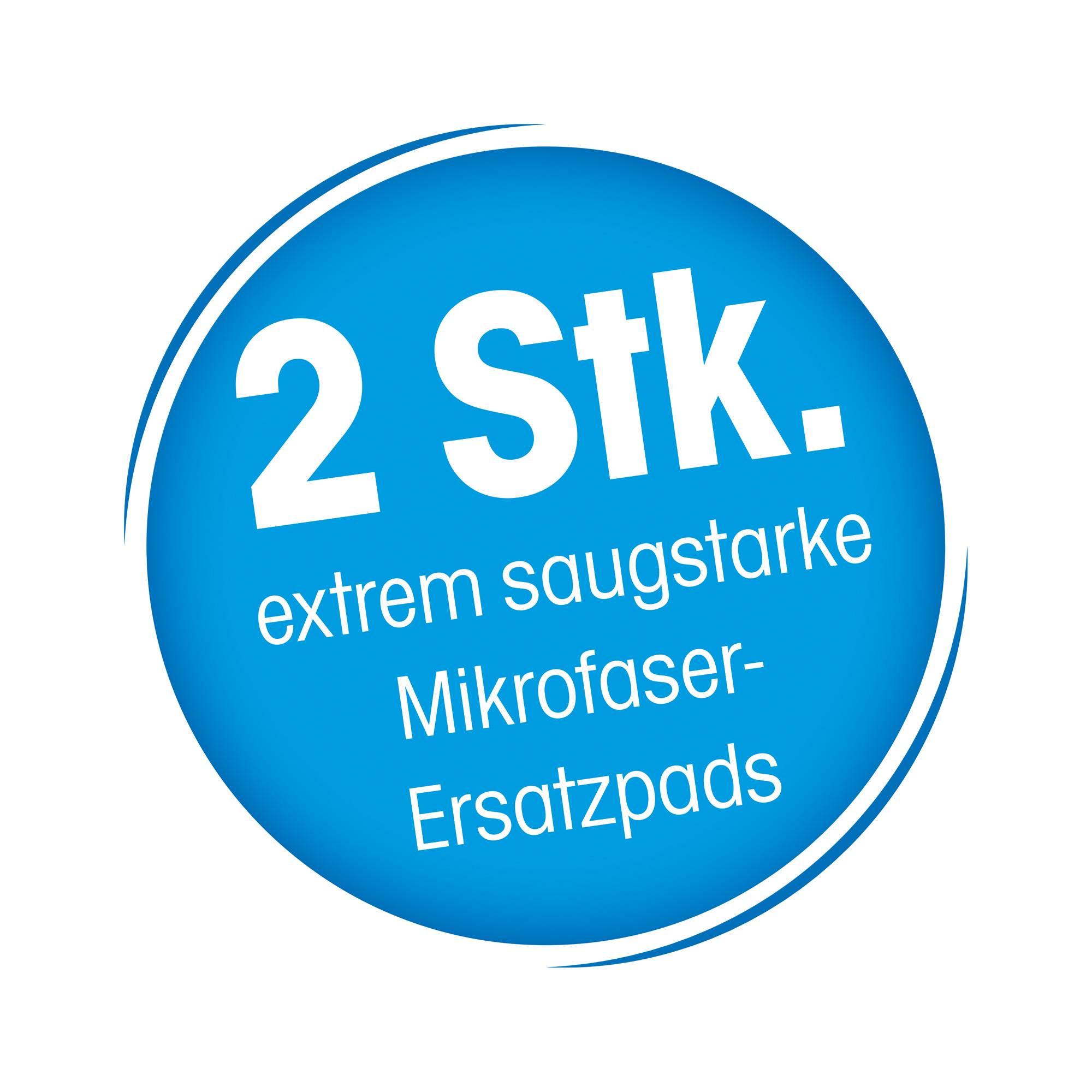 LIVINGTON Touchless Mop Ersatz-Pads, Bodenwischtücher, Mikrofaserpads, Mikrofaser, 2er-Set