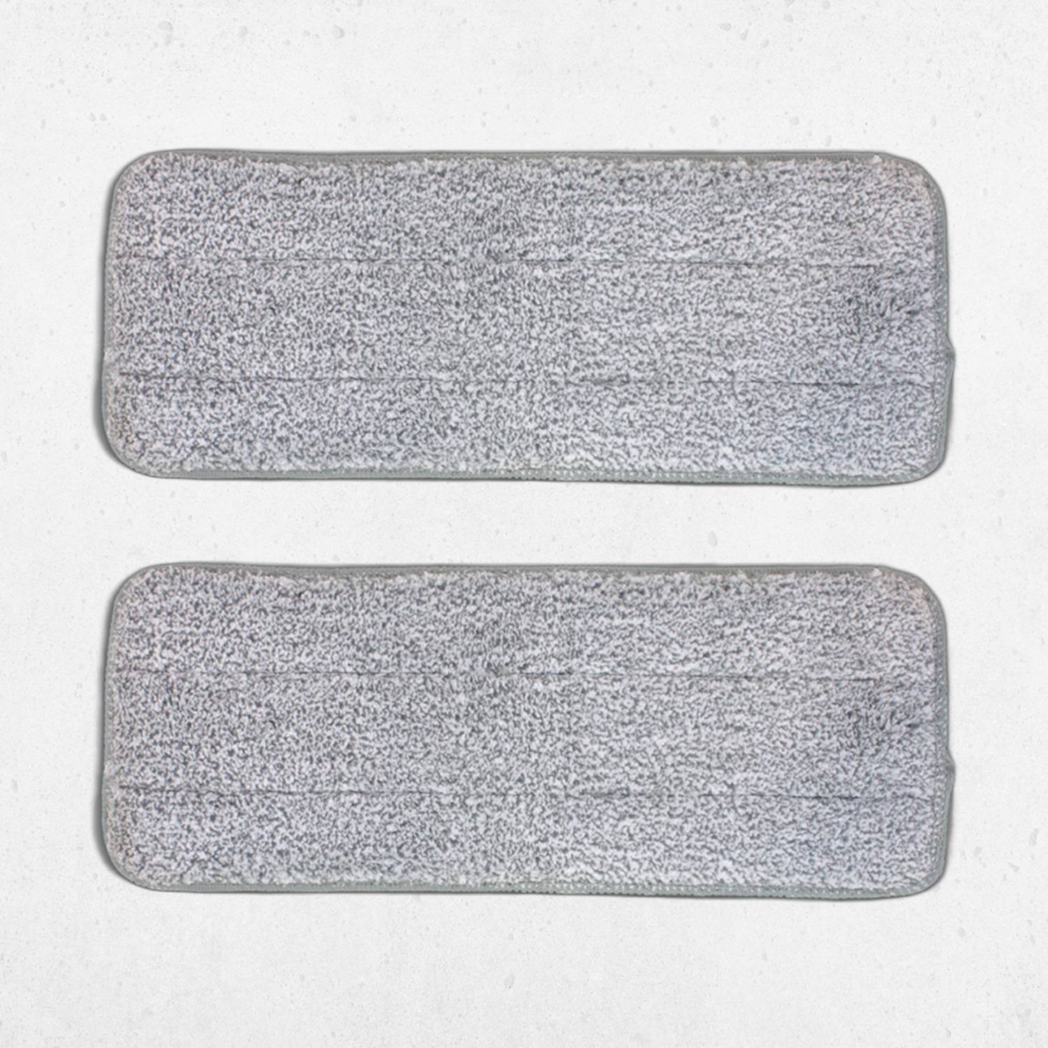 LIVINGTON Touchless Mop Ersatz-Pads, Bodenwischtücher, Mikrofaserpads, Mikrofaser, 2er-Set