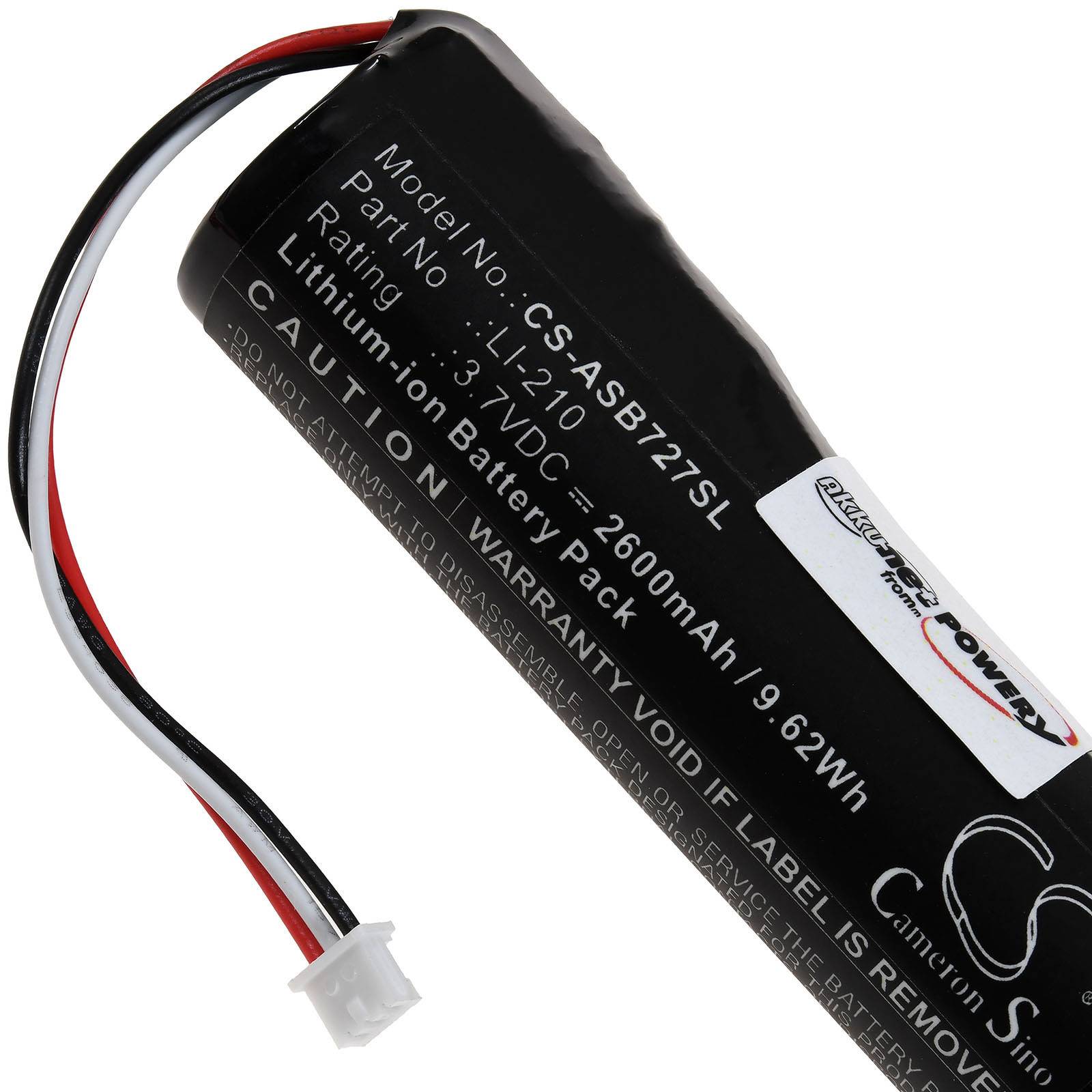 Powery Akku kompatibel mit Audio-Technica Typ LI-210, 3,7V, Li-Ion