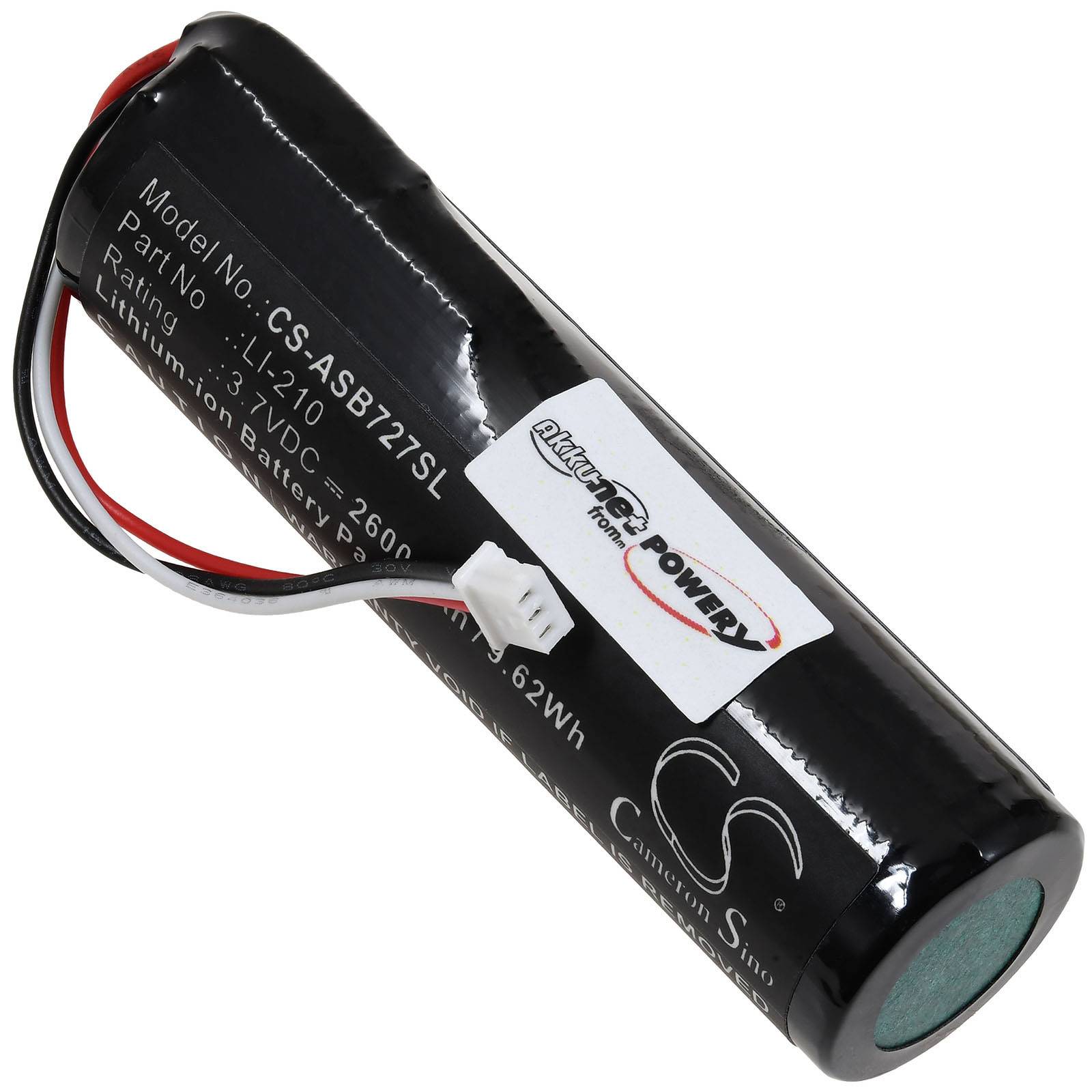 Powery Akku kompatibel mit Audio-Technica Typ LI-210, 3,7V, Li-Ion