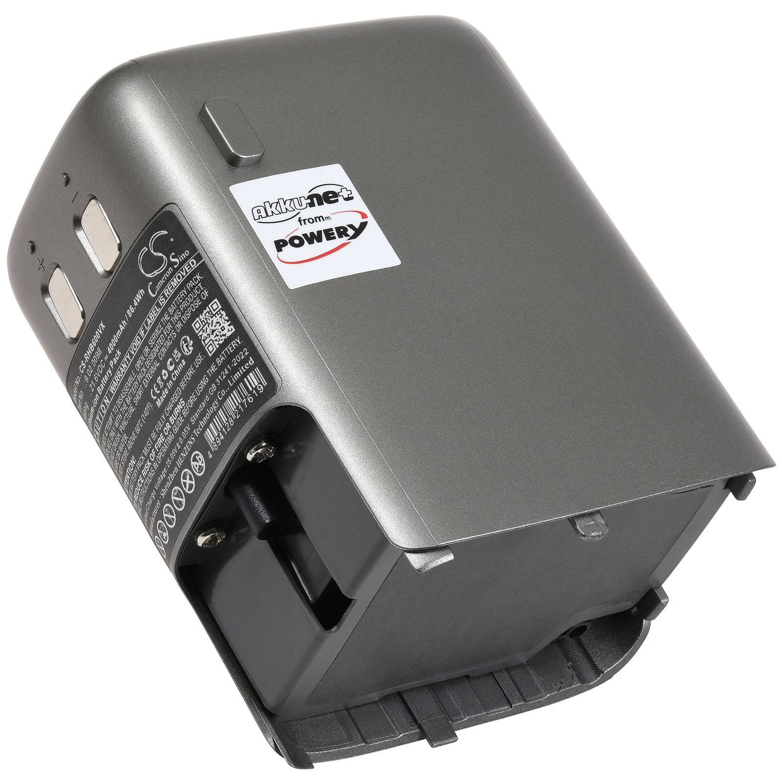 Powery Akku für Roborock H6 H6M1A Staubsauger, 21,6V, Li-Ion