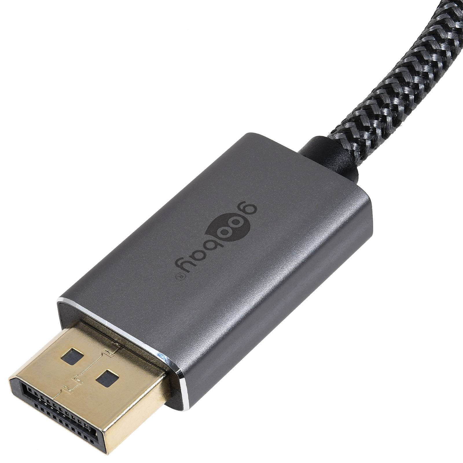 goobay DisplayPort-auf-HDMI-Adapterkabel, 8K/60 Hz