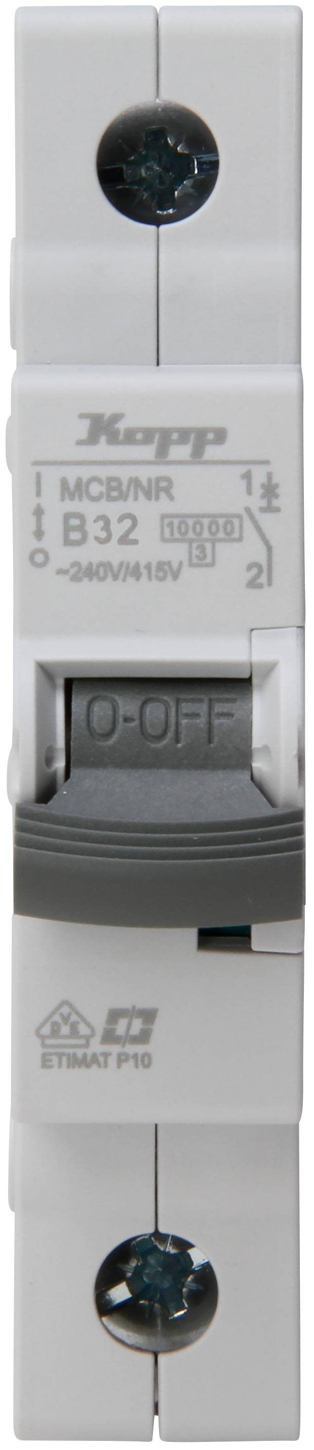 KOPP Leitungsschutzschalter, 32A, 1-polig, Char. B