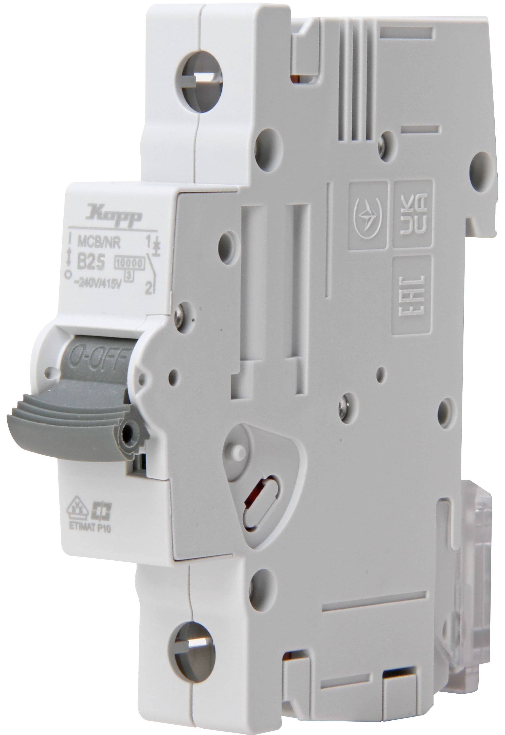 KOPP Leitungsschutzschalter, 25A, 1-polig, Char. B