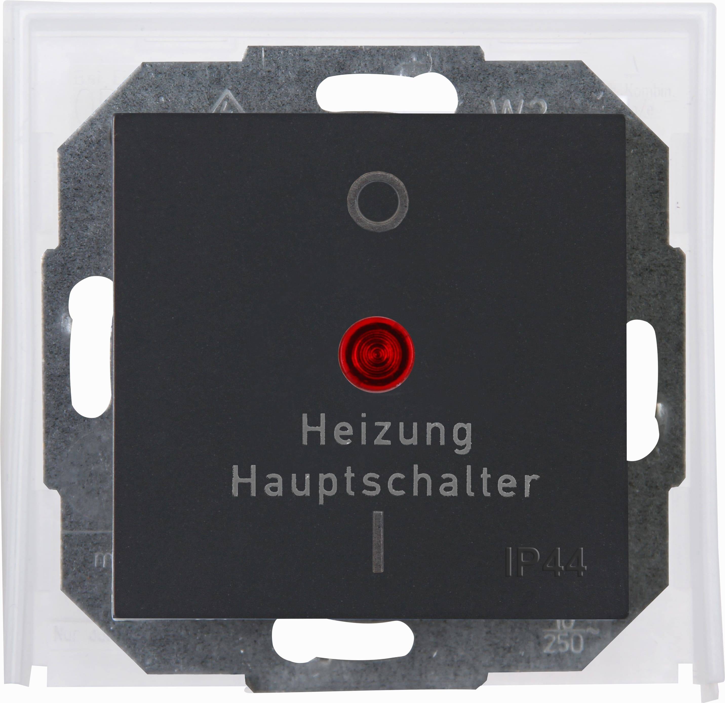 KOPP Heizungshauptschalter Athenis, anthrazit