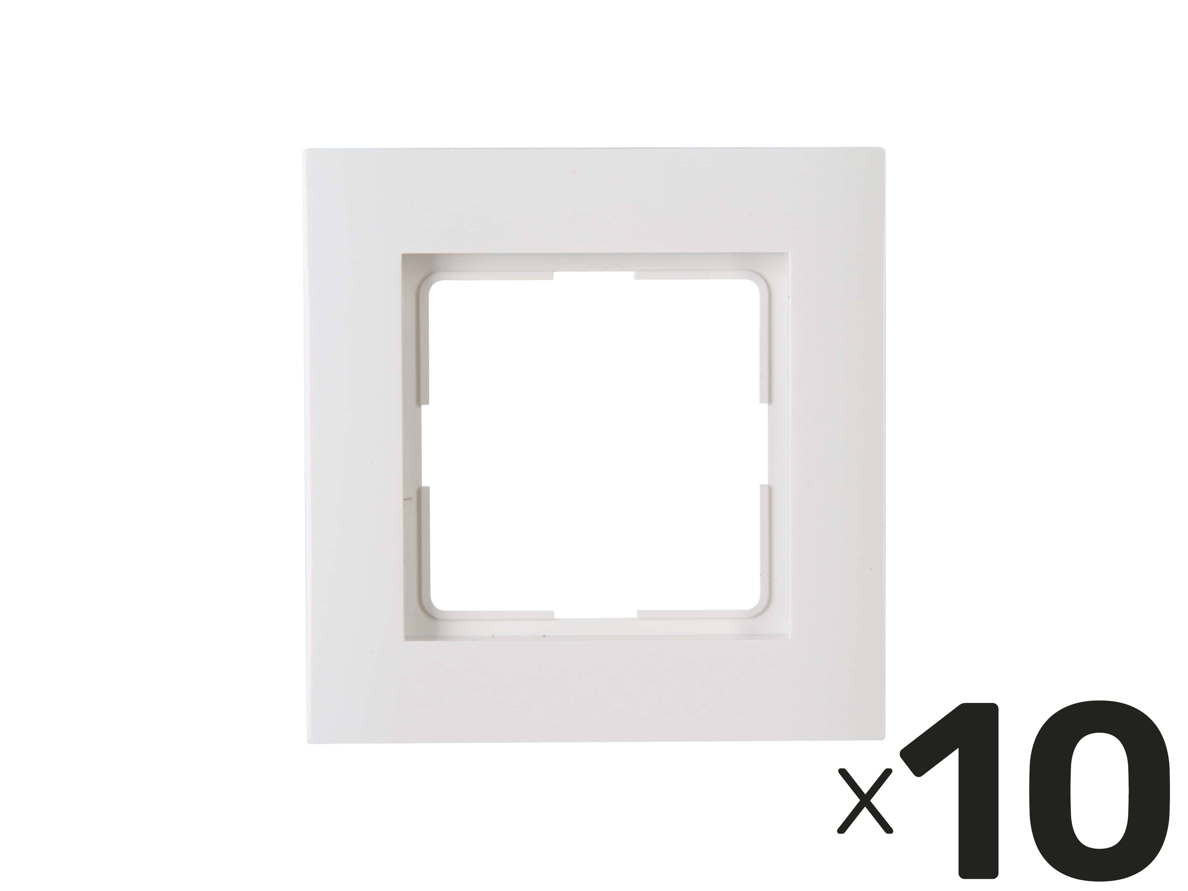 KOPP Abdeckrahmen Athenis, reinweiß, 1-fach, 10 Stück