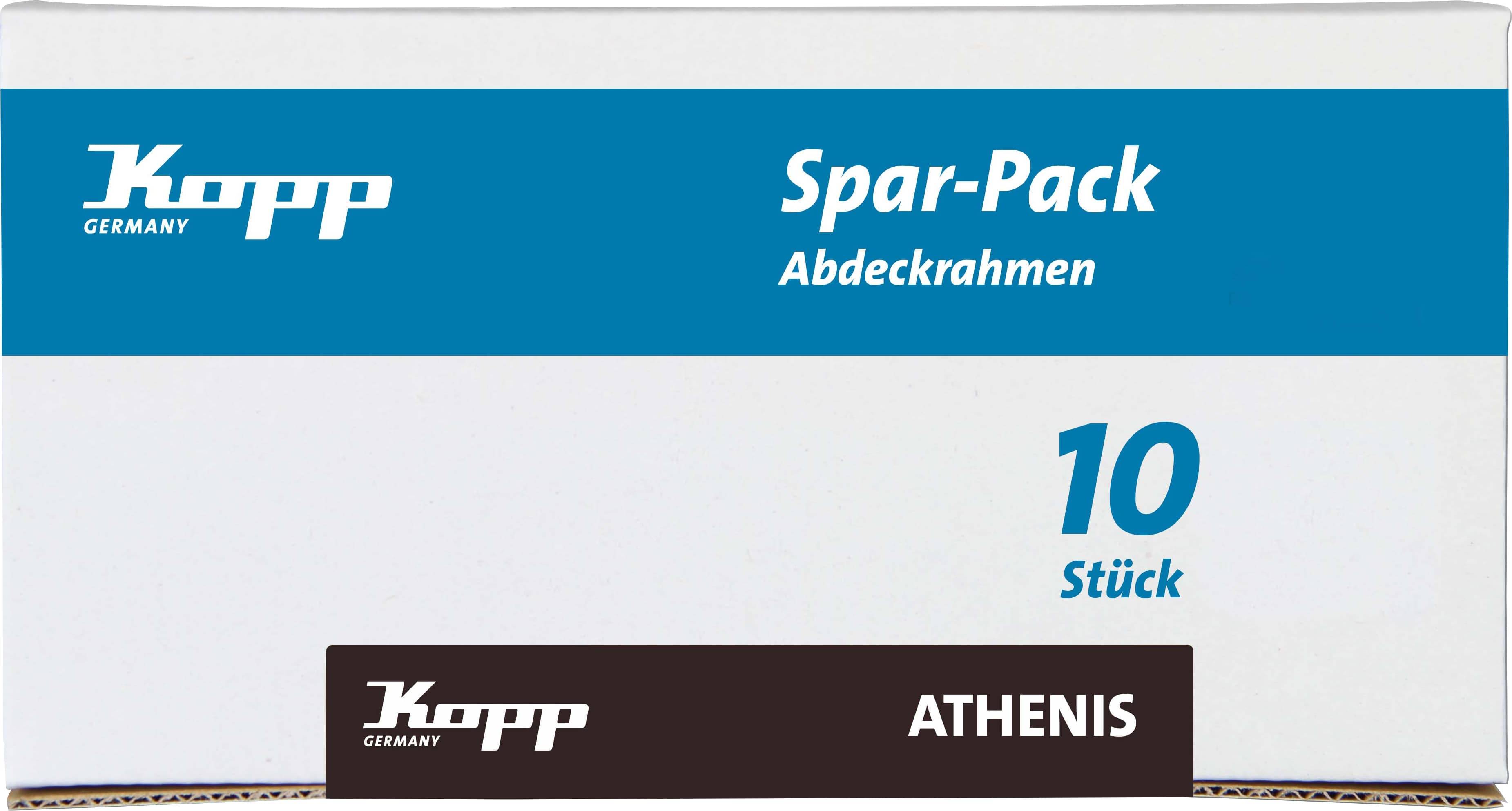 KOPP Abdeckrahmen Athenis, reinweiß, 1-fach, 10 Stück