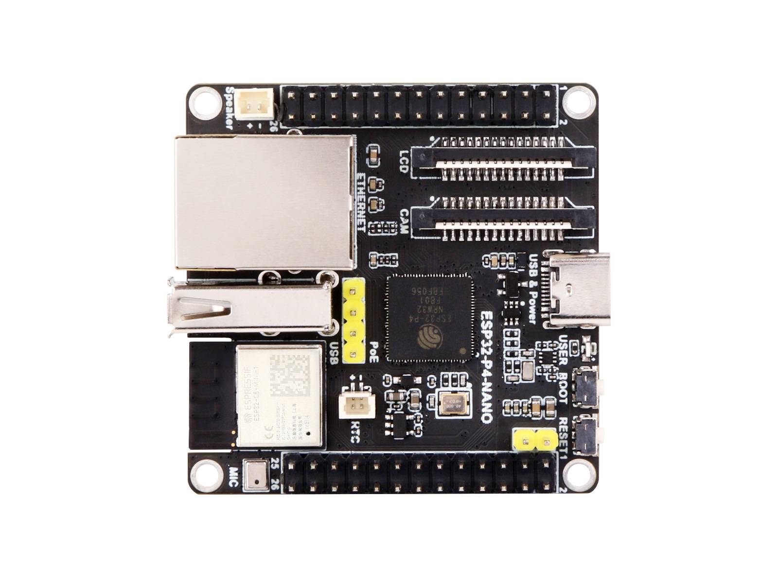 Waveshare ESP32-P4-NANO Entwicklungsplatine, Hochleistungs-Mikrocontroller