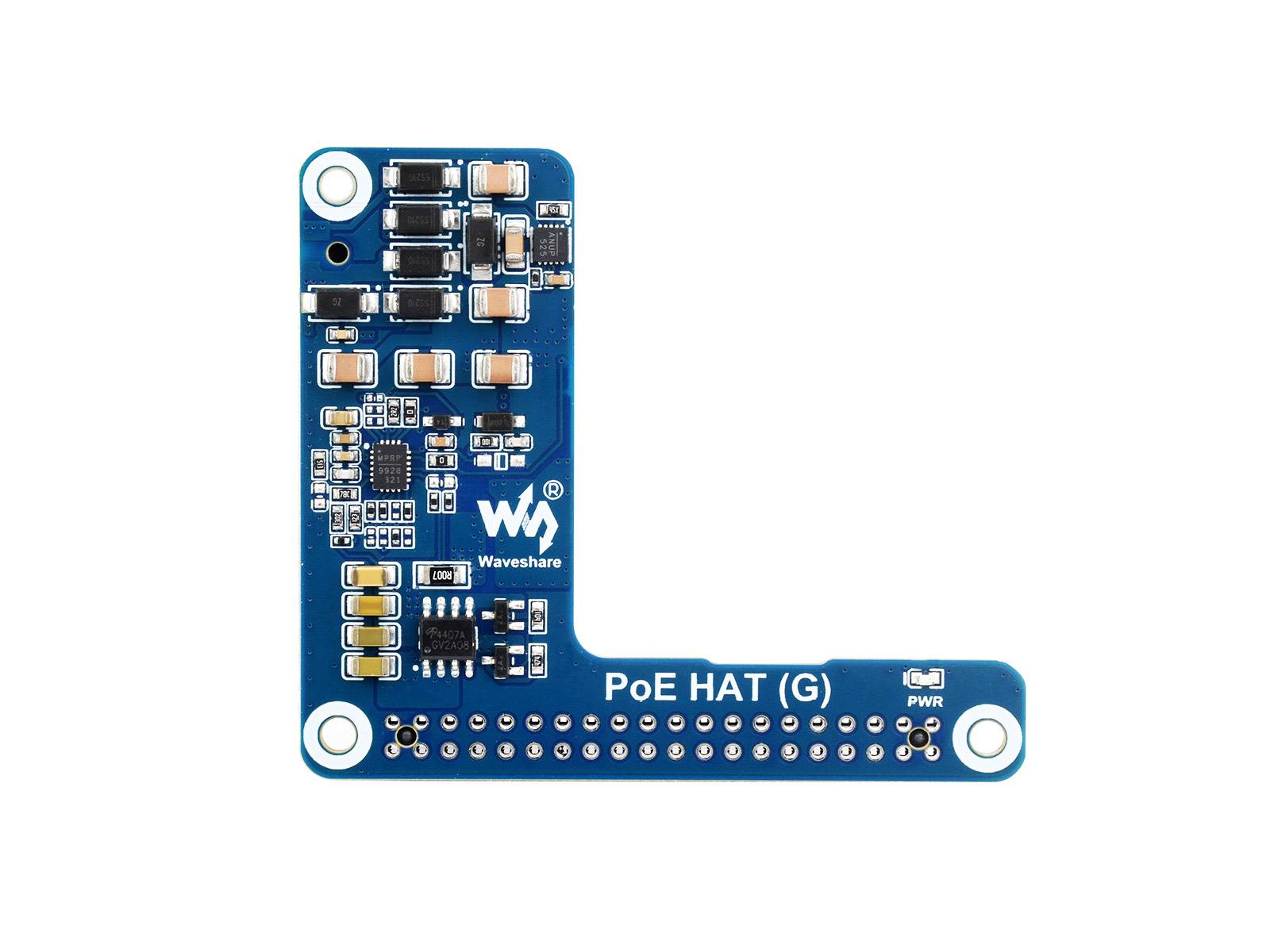 Waveshare Power Over Ethernet HAT (G) für Raspberry Pi 5 / CM 5, 5V 5A