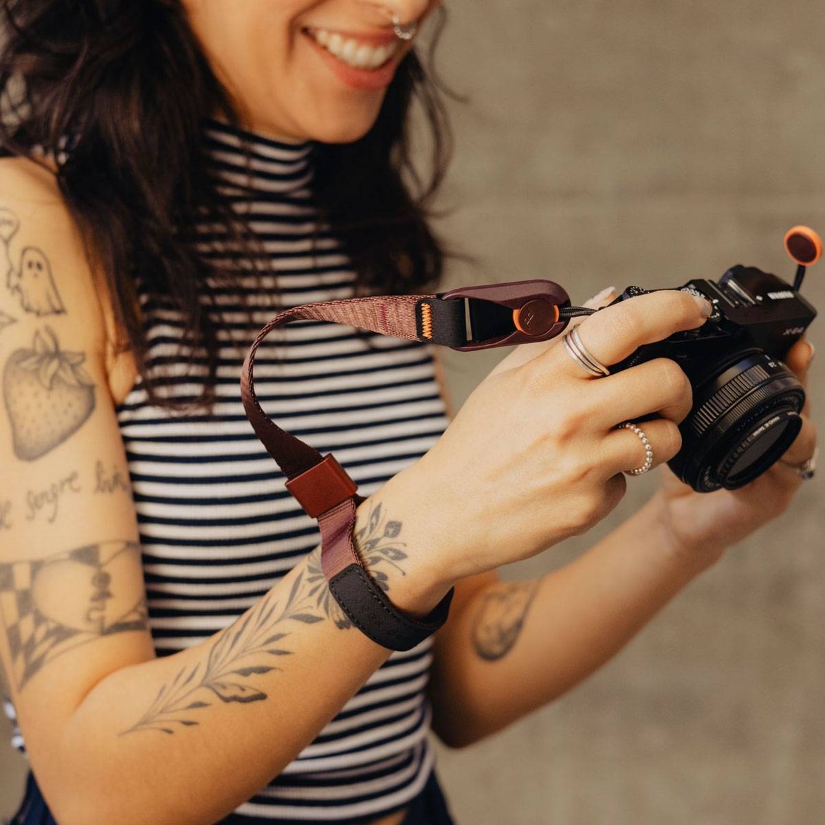 Peak Design Cuff Kamera-Handschlaufe - Eclipse (Weinrot)