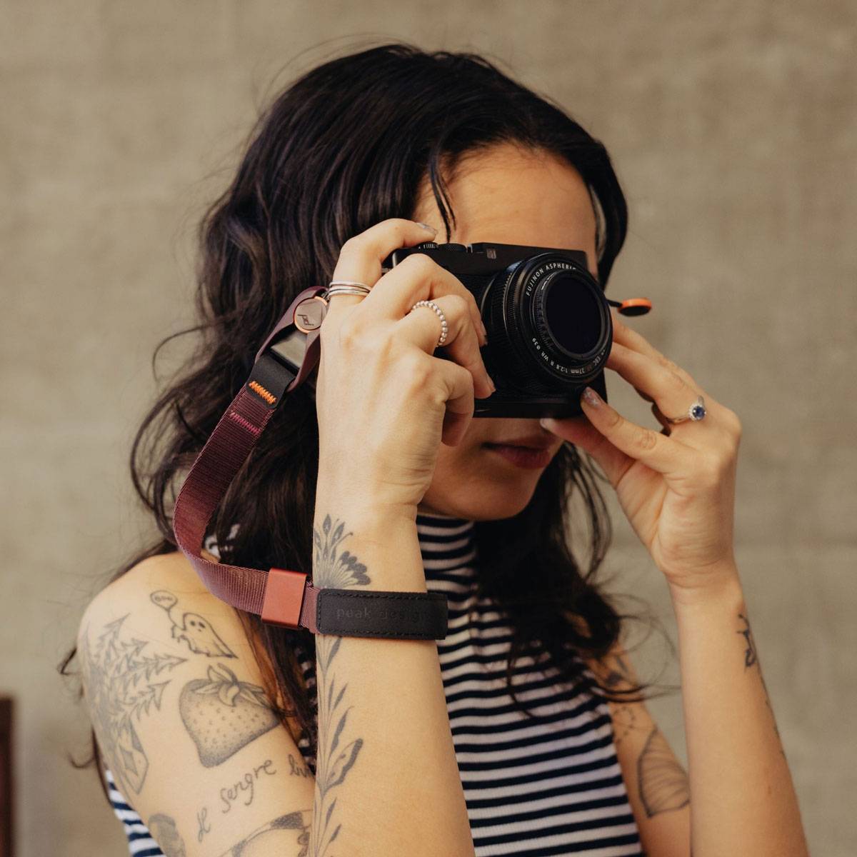 Peak Design Cuff Kamera-Handschlaufe - Eclipse (Weinrot)