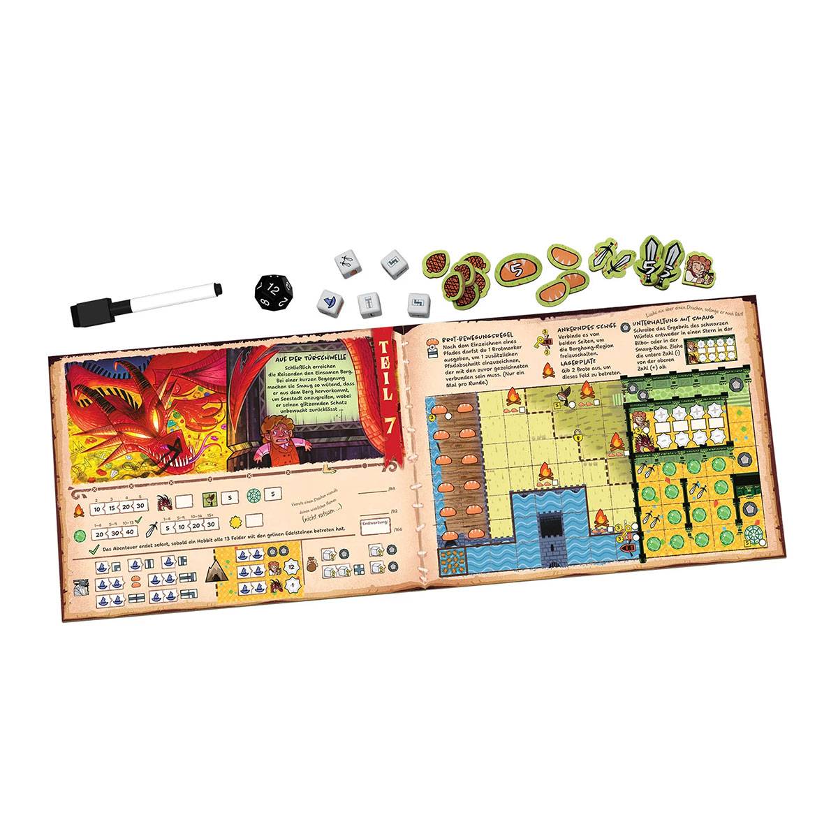 Asmodee Der Hobbit: Hin Und Zurück (DE) - Würfelspiel