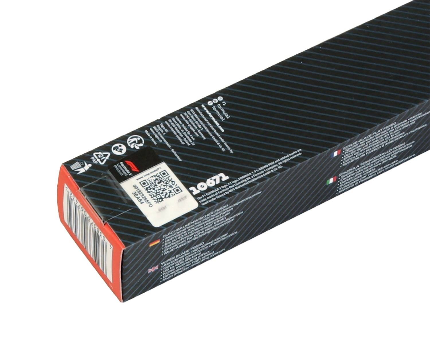 Formula 1 F1 Wischerblatt 580mm Scheibenwischer 23" Flachbalkenwischer Spoiler