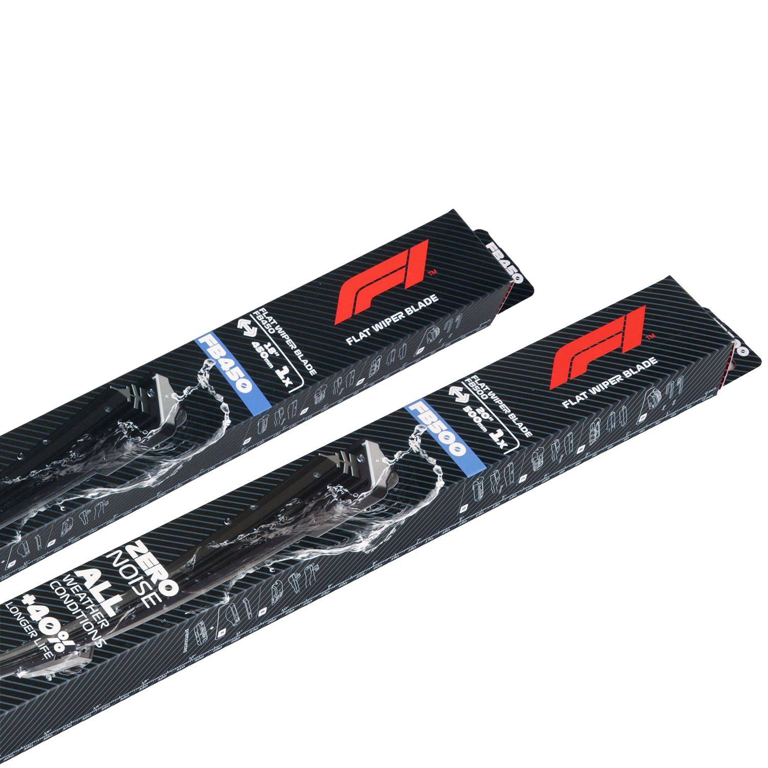 F1 Set Scheibenwischer Vorne für Renault Cllio II Honda Hyundai Opel Toyota etc