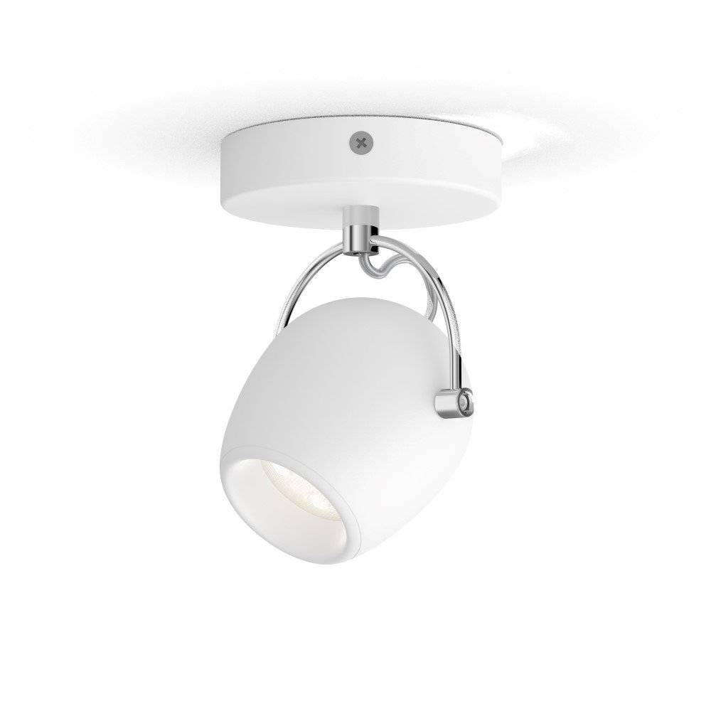 Philips LED Deckenleuchte 1 Spot Light 4,3W weiß 430lm Aufbauleuchte 36° Rivano Warmweiß 2700K