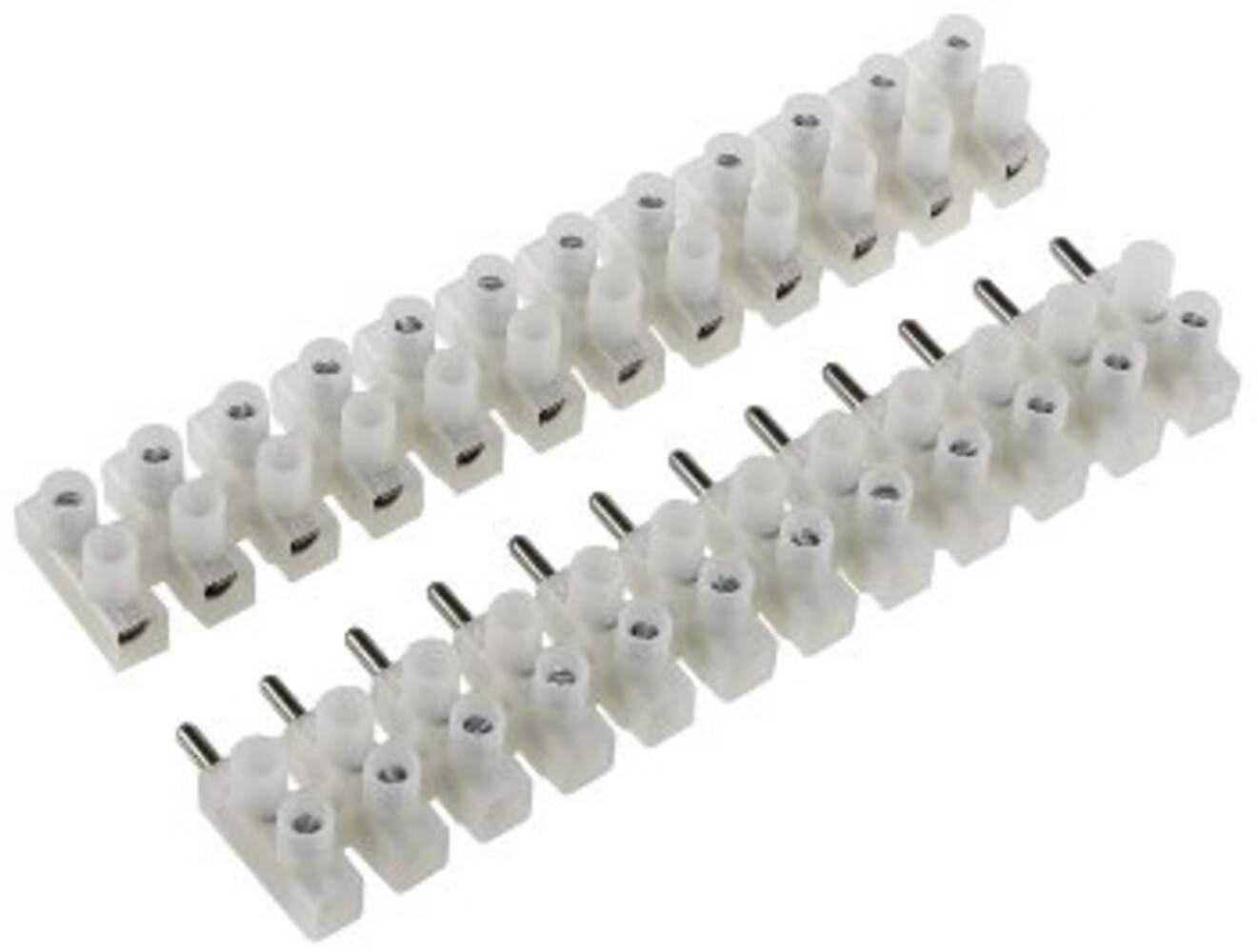 ChiliTec 17908 Lüsterklemmen für 2,5-4,0mm², 12 Klemmen Messingeinsatz, transparent, steckbar