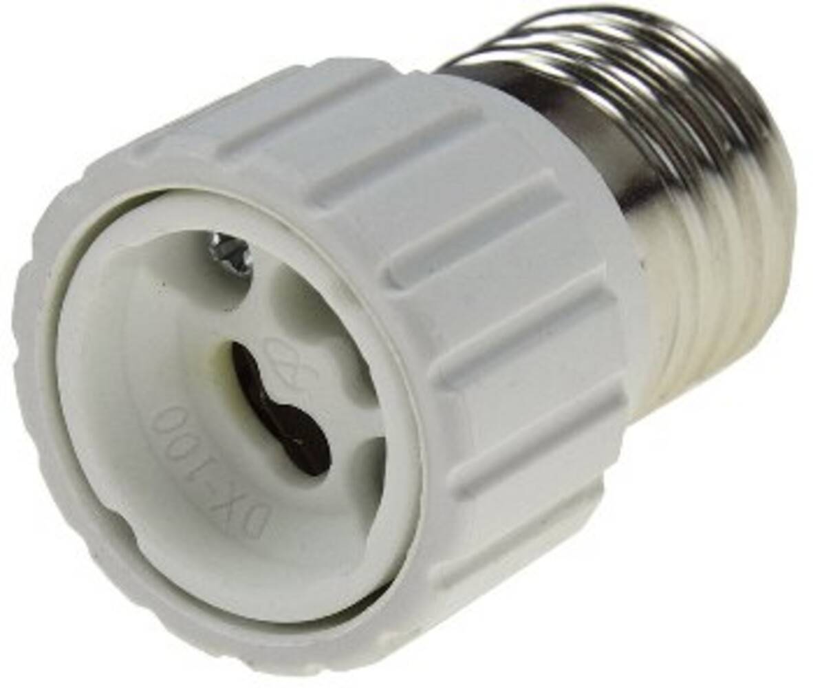 ChiliTec 20732 Lampensockel-Adapter, Keramik E27 auf GU10
