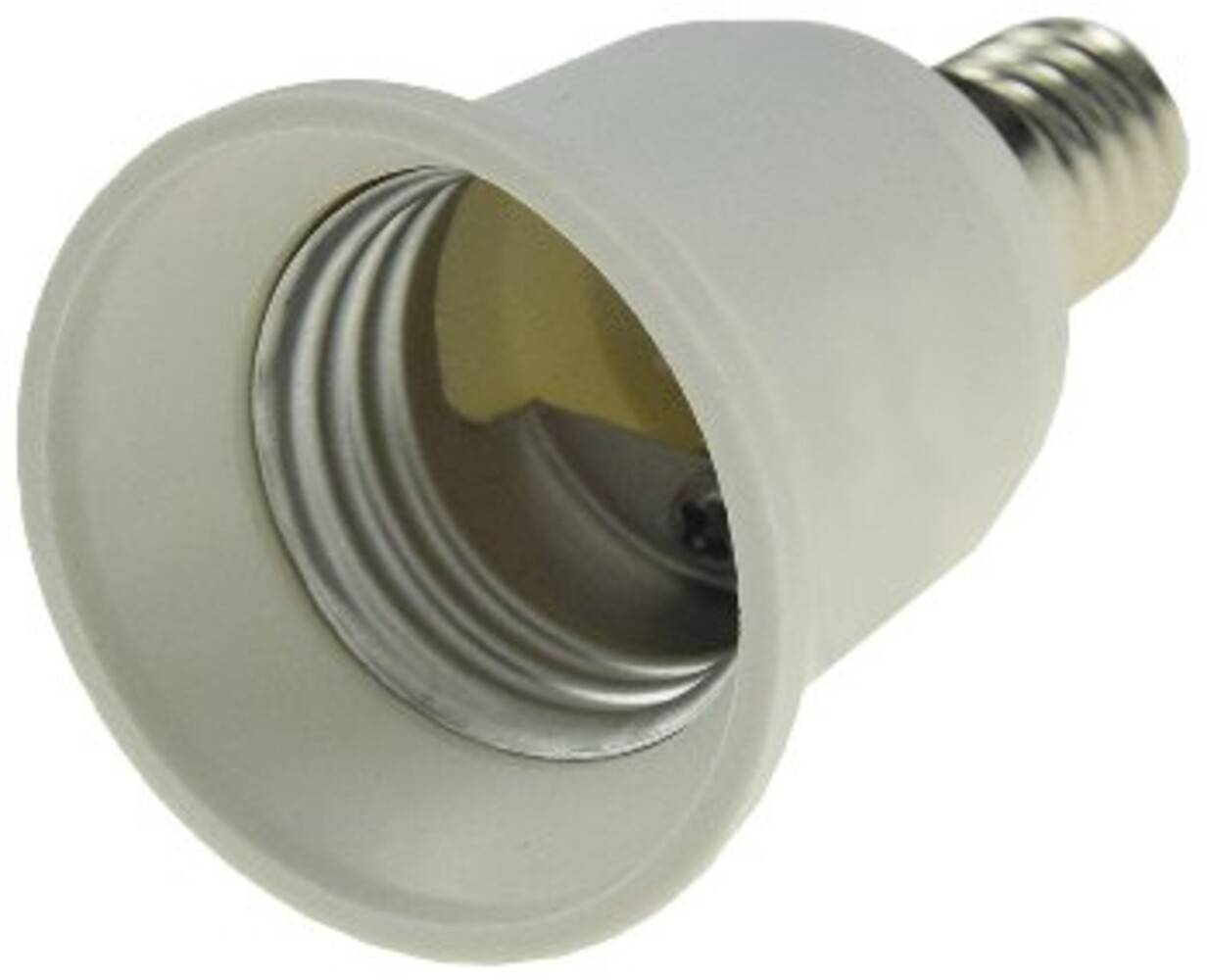 ChiliTec 21372 Lampensockel-Adapter, Kunststoff E14 auf E27