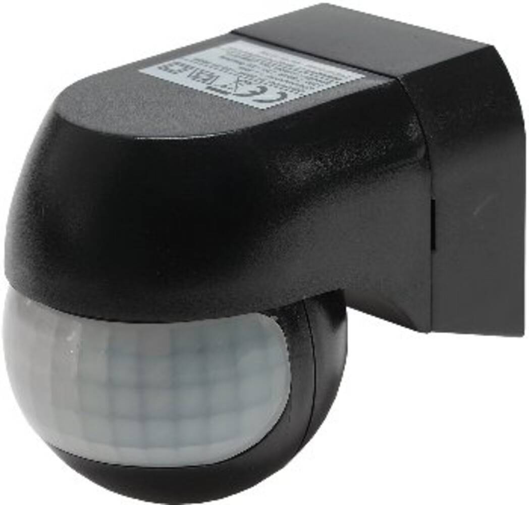 ChiliTec 22240 Aufputz Bewegungsmelder "CBM-Slim" 180° LED geeignet, IP44, 1-800W, schwarz