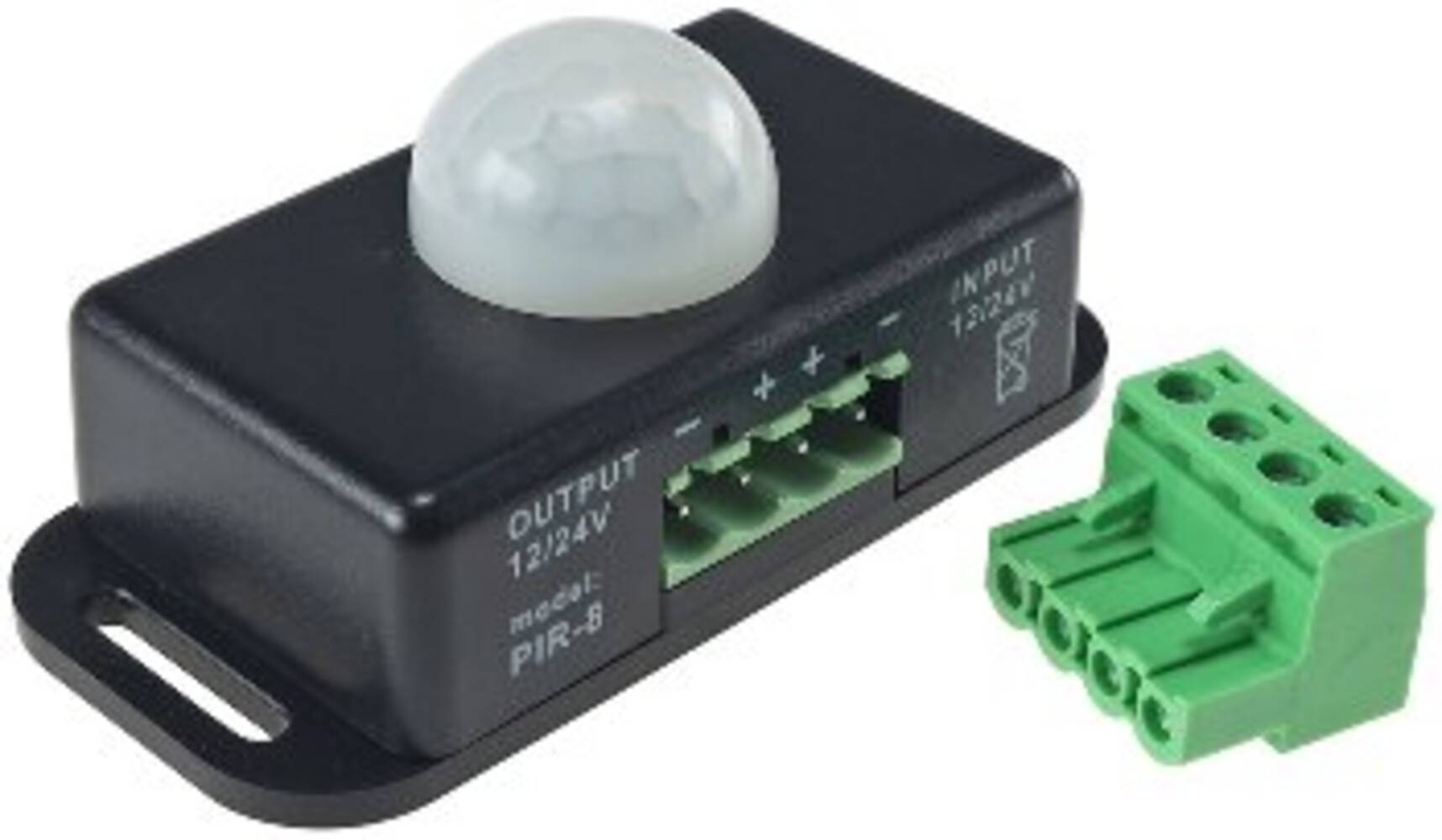 ChiliTec 22239 12-24V Bewegungsmelder, max. 6A bis 8m Reichweite, 60°, 1-10min