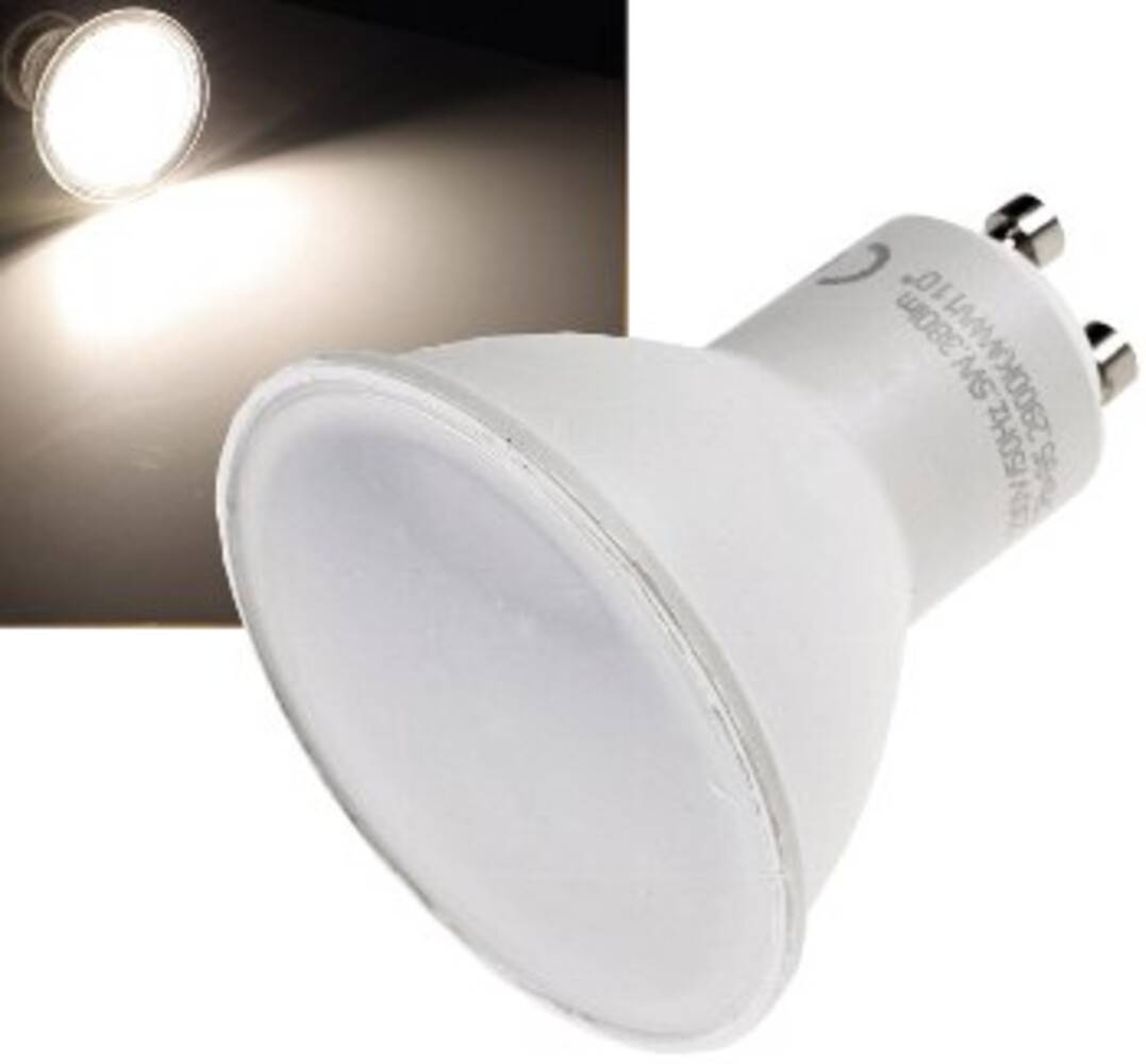 ChiliTec 22433 LED Strahler GU10 "H50" 3-Stufen-Dimm 4000k, 460lm, 230V/5W, 110°, neutralweiß