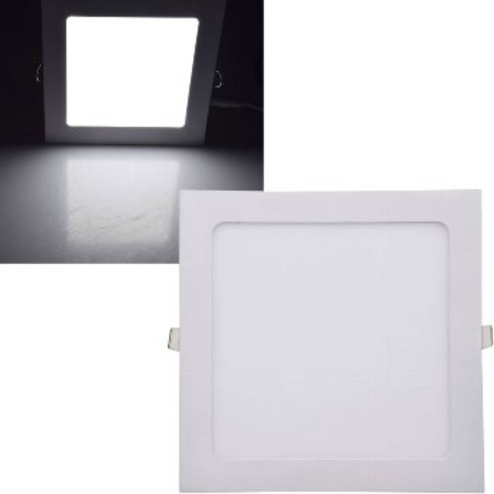 ChiliTec 22622 LED Licht-Panel "QCP-22Q", 22,5x22,5cm 230V, 18W, 1650 Lumen,4200K /neutralweiß