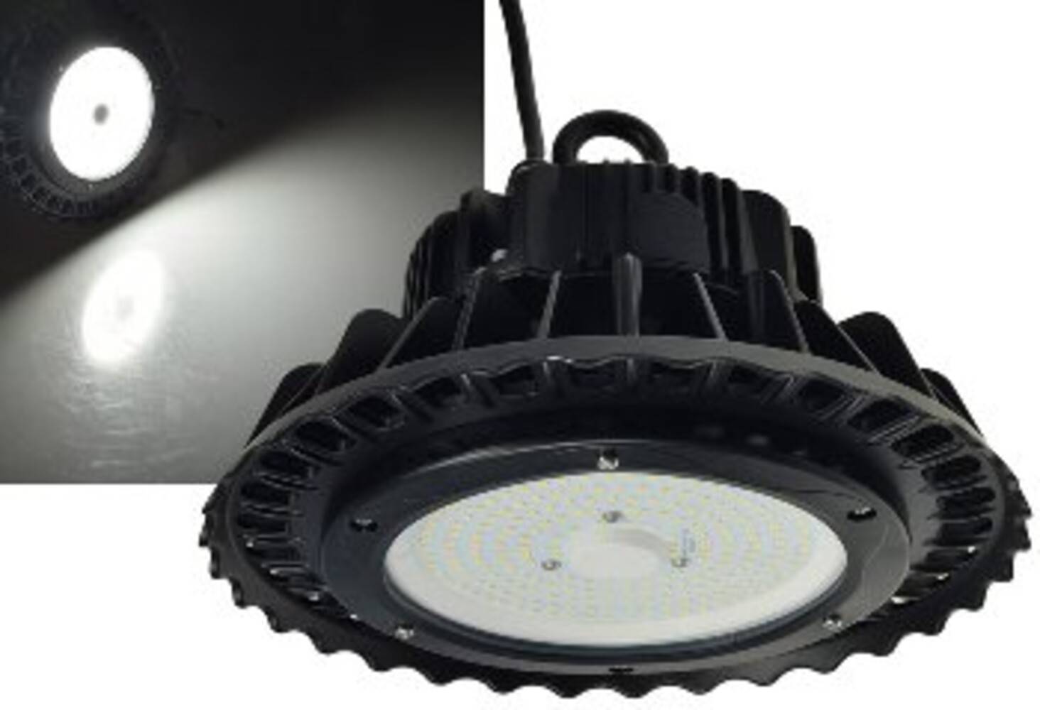 ChiliTec 22647 LED-Hallenstrahler PRO 100W, 110° 13300 Lumen, 4000K, 230V / 50Hz, IP65