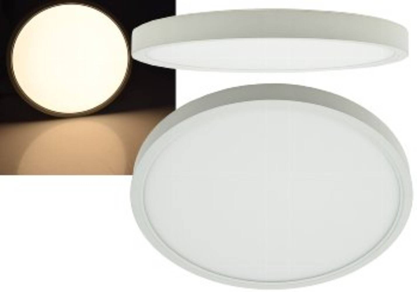 ChiliTec 22706 LED Deckenleuchte "Santano 24w" Ø 30cm, 23W, 2250lm, 3000K warmweiß