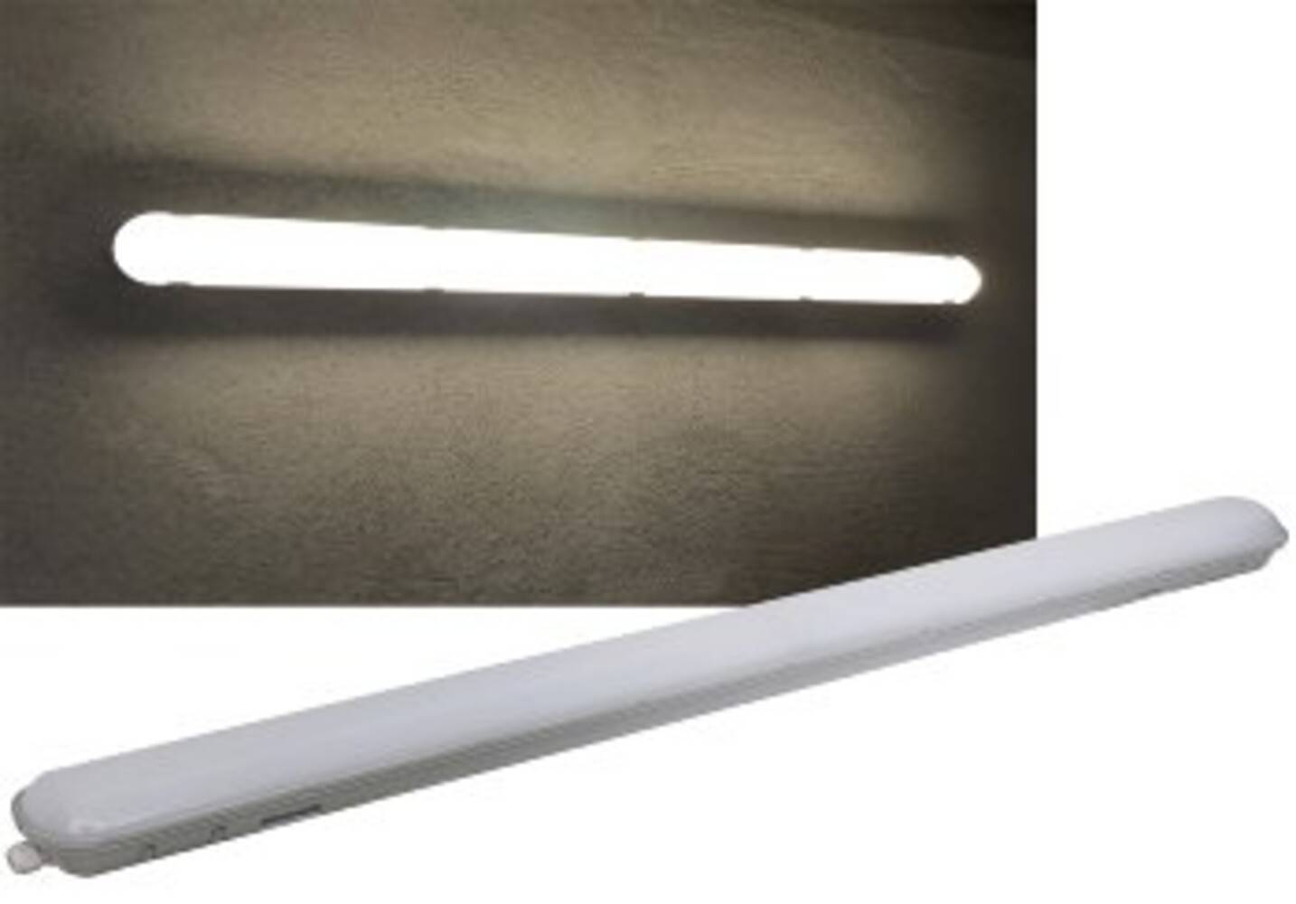 ChiliTec 22750 Wand-& Deckenleuchte "HP-63" IP65, 150cm 56W, 4000k, neutralweiß, 6600 Lumen